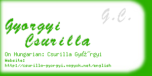 gyorgyi csurilla business card